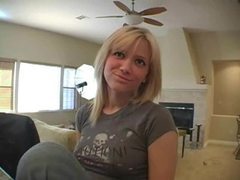 Find-Best-Lingerie.com presents: Cute girl in jeans sings for the camera