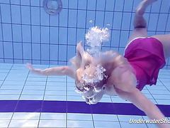 Find-Best-Lingerie.com presents: Proklova takes off bikini and swims under water