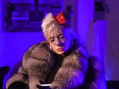 Find-Best-Lingerie.com presents: Vanessa fetish fully clothed heels nylons garter furs bcbg