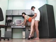 Find-Best-Lingerie.com presents: Secretary with sexy legs gets a creampie