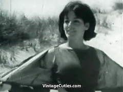 Find-Best-Lingerie.com presents: Nudist girl's day on a beach (1960s vintage)