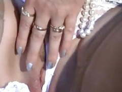 Find-Best-Lingerie.com presents: Mature mom upskirt, flashing, fingering smooth shaved pussy