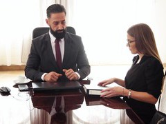 Find-Best-Lingerie.com presents: Erotic fucking in the office with gorgeous secretary eveline dellai