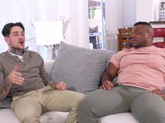 Find-Best-Lingerie.com presents: Interracial gay dicking on the sofa with naughty dudes - hd