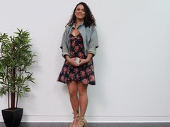 Find-Best-Lingerie.com presents: Curly haired amorina moans loudly while fucking with a black guy