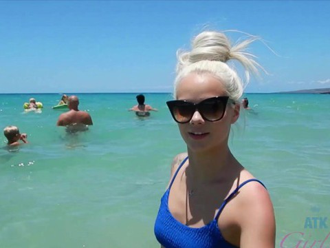 Find-Best-Lingerie.com presents: Elsa jean moans while getting pleasured by her man in the car