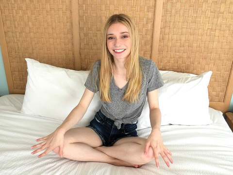 Find-Best-Lingerie.com presents: Watch this skinny blonde 18 yr old fuck a fat 8 inch cock