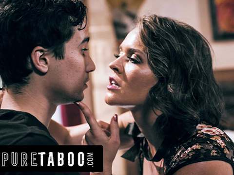 Find-Best-Lingerie.com presents: Pure taboo sex-starved milf krissy lynn cheats on her husband with pervy peeping teen