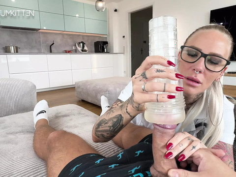Find-Best-Lingerie.com presents: Ride therapy for pole fever - raw xxl glasses facial you won't forget