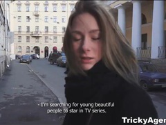 Find-Best-Lingerie.com presents: Beautiful teen strips and sucks in reality porn