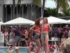 Find-Best-Lingerie.com presents: Topless dancing amateurs at a pool party
