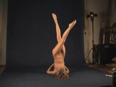 Find-Best-Lingerie.com presents: Flexible naked teenager in the photo studio