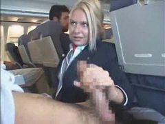 Find-Best-Lingerie.com presents: Customers get handjob from stewardess