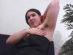 Find-Best-Lingerie.com presents: Chubby girl models her hairy body