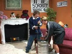 Find-Best-Lingerie.com presents: Hot blonde skinny girl dp with frat dudes