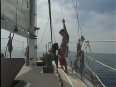Find-Best-Lingerie.com presents: Interracial on a boat with a beautiful black girl