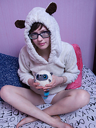 Find-Best-Lingerie.com presents: Innocent teen cutie does something really naughty to her daddy before bedtime and she really seems to like it