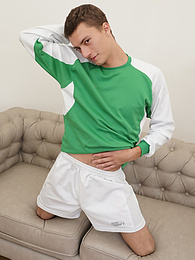 Find-Best-Lingerie.com presents: Gorgeous Tommy Hunter masturbates after his soccer practice