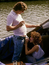 Find-Best-Lingerie.com presents: Couple get frisky on a boat and decide to have mad wild sex