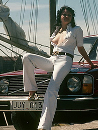Find-Best-Lingerie.com presents: Outdoor hot raunchy classic fuck in the car and on the car