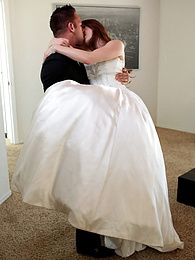 Find-Best-Lingerie.com presents: Bride with big fake tits Veronica Vain gets her trimmed pussy nailed deep