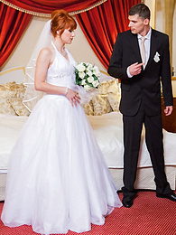 Find-Best-Lingerie.com presents: Redhead Czech bride Lucy Bell getting double fucked on her wedding day